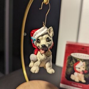 Hallmark Keepsake Puppy Love 1999 German Shepherd Christmas Ornament